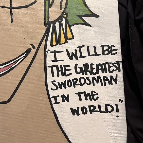 Hey this is a painting of Zoro from one piece - Picture 2 of 4